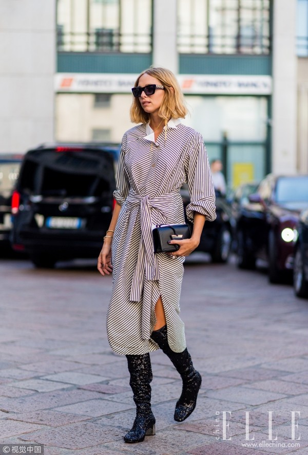 她们穿连衣裙这么瘦原本都是由于这条腰带!